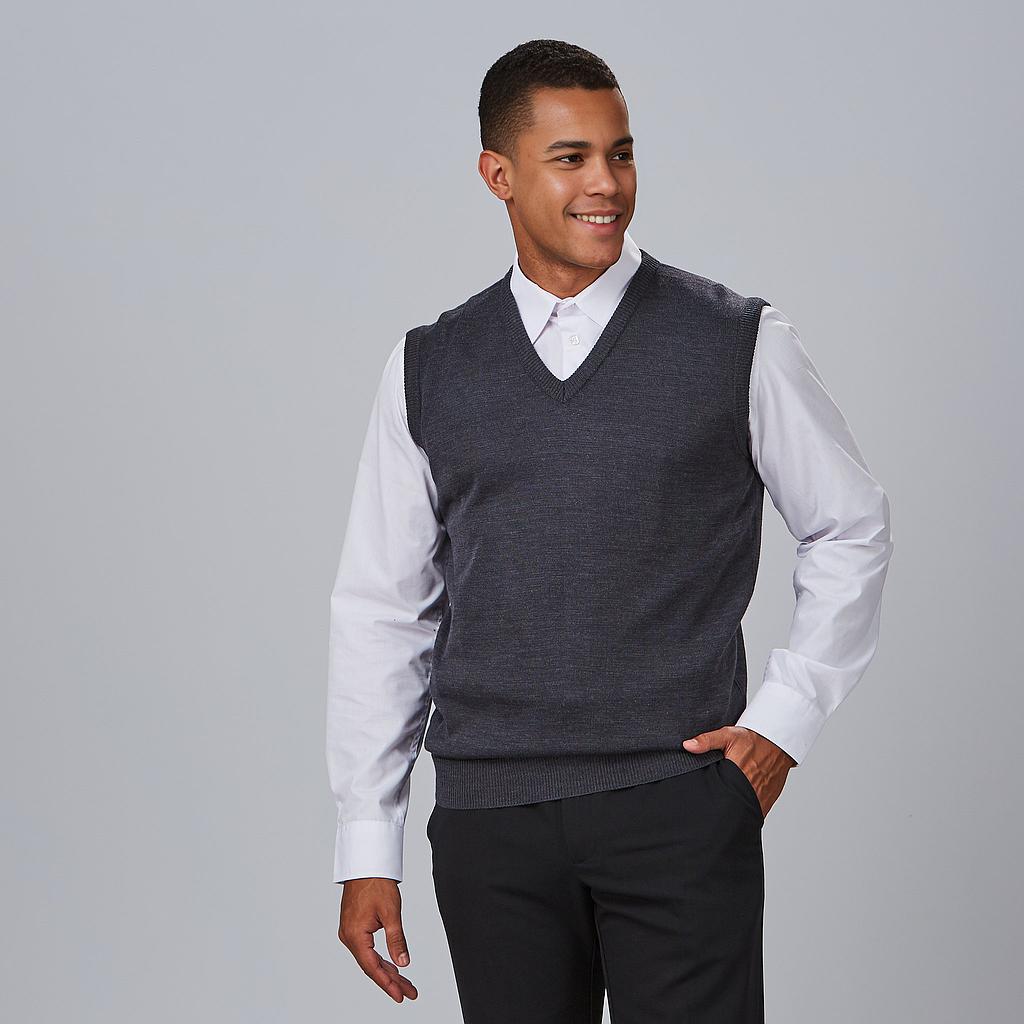102200-139 - CHALECO PICO HOMBRE GRIS MARENGO