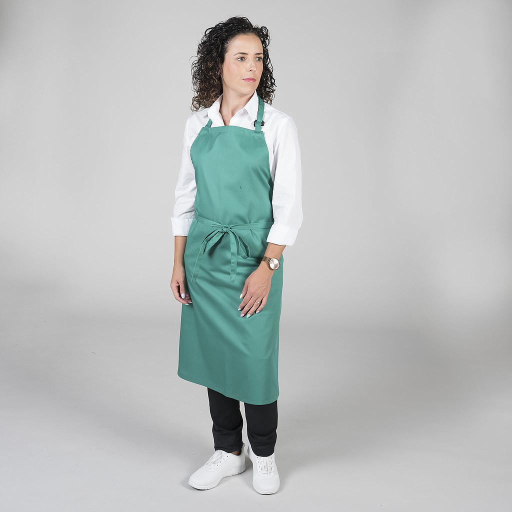 116000-108 - DELANTAL CON PETO SARGA 90X75 CM VERDE