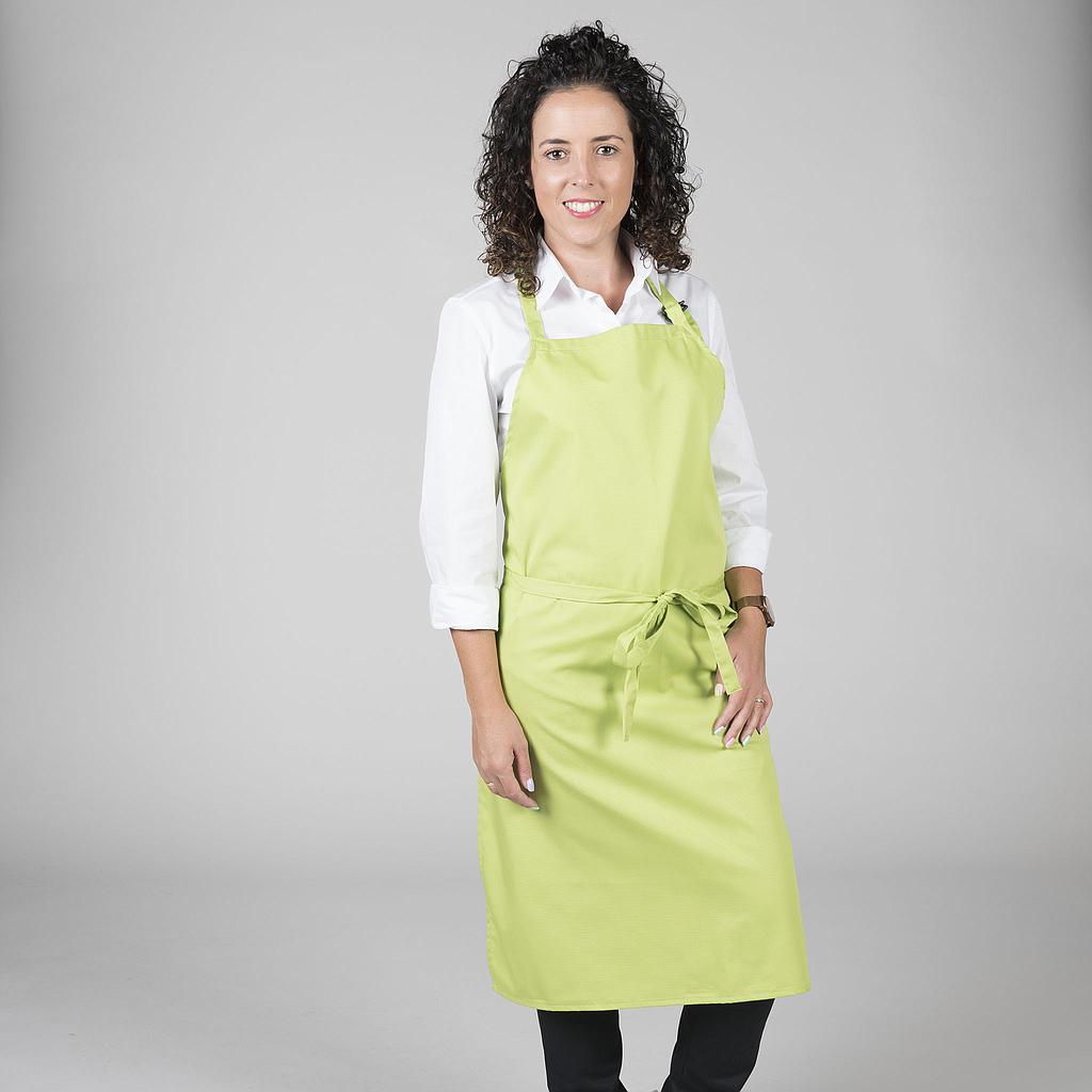 116000-127 - DELANTAL CON PETO SARGA 90X75 CM PISTACHO