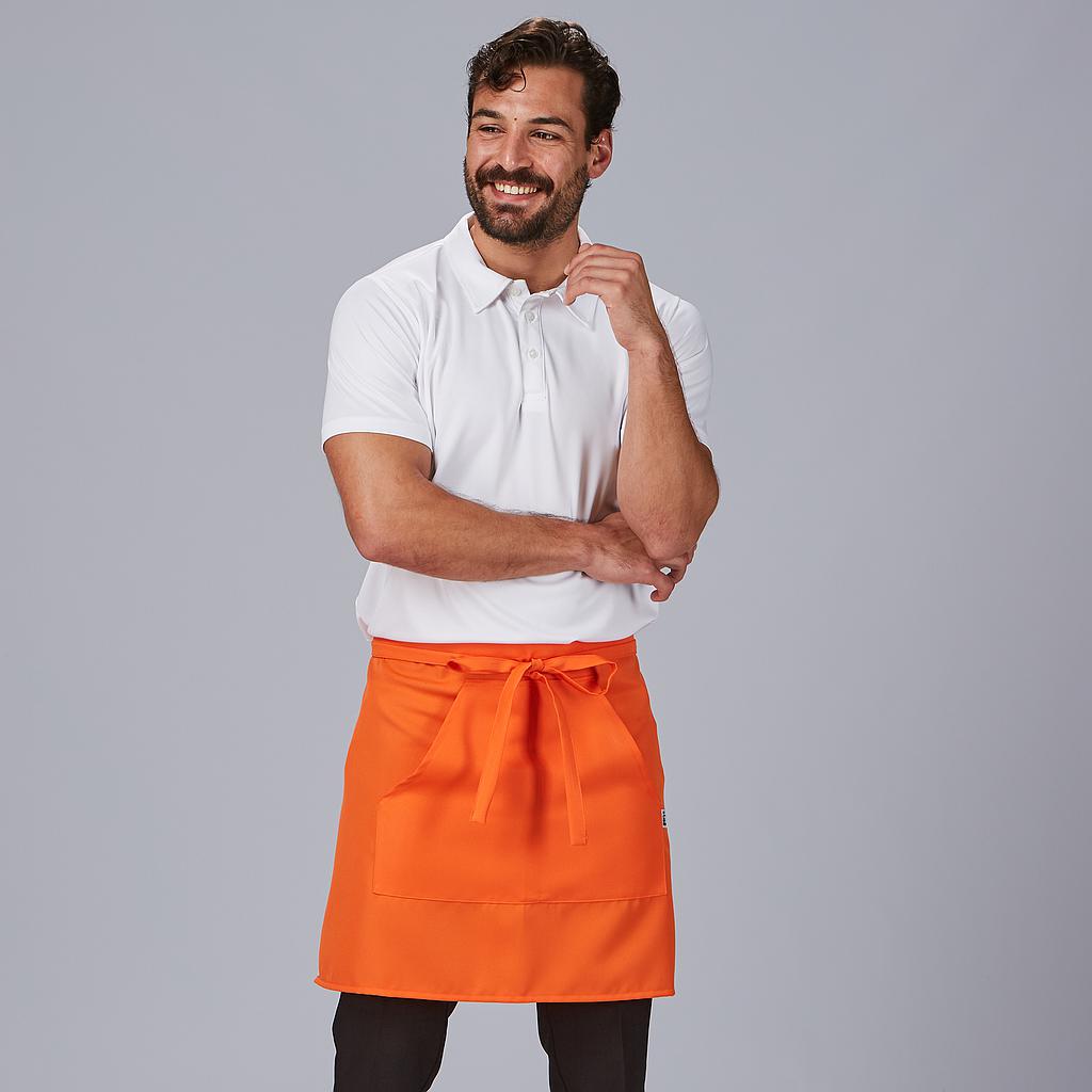 117100-615 - DELANTAL SIN PETO Y BOL 50X75 CM SARGA POLIÉSTER NARANJA