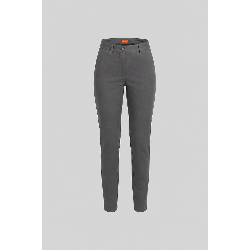 138042-03 - PANTALÓN CHINO MUJER VERTICE GRIS MEDIO
