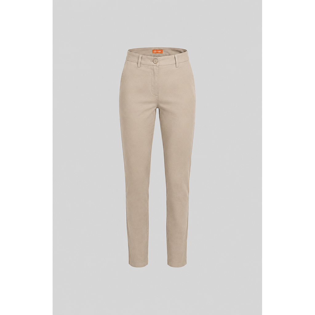 138042-201 - PANTALÓN CHINO MUJER VERTICE PIEDRA