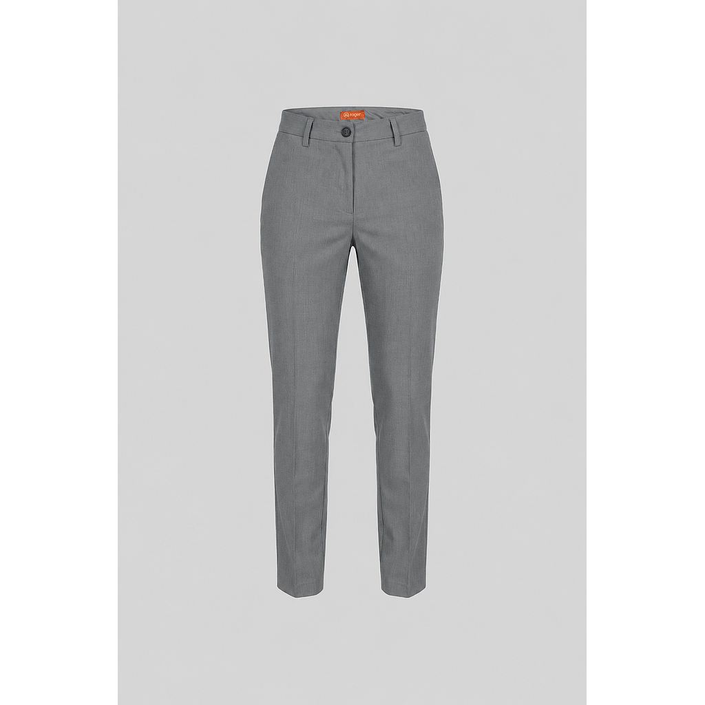 138118-03 - PANTALÓN PITILLO TIRO MEDIO MUJER ALAMO GRIS MEDIO
