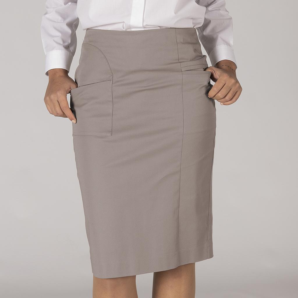 150002-109 - FALDA CON BOLSILLOS COLD GRIS