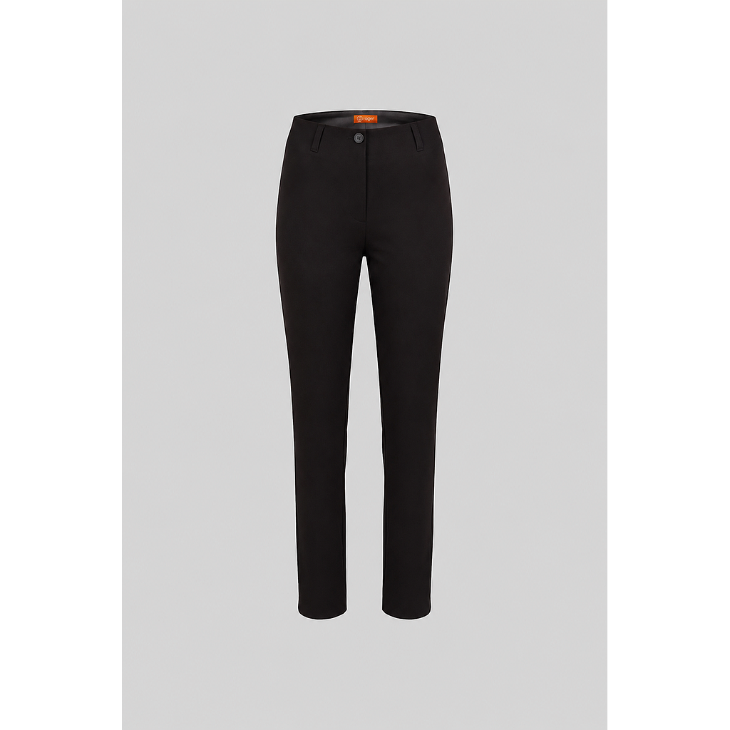 158116-07 - PANTALÓN PITILLO TIRO MEDIO S/BOLSILLOS MUJER ALABAMA NEGRO