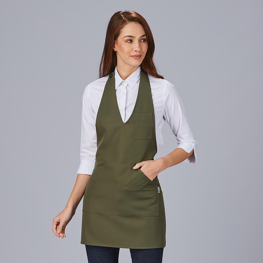 182200-599 - DELANTAL BISTRO SARGA POLIESTER 80X65 CM CAQUI