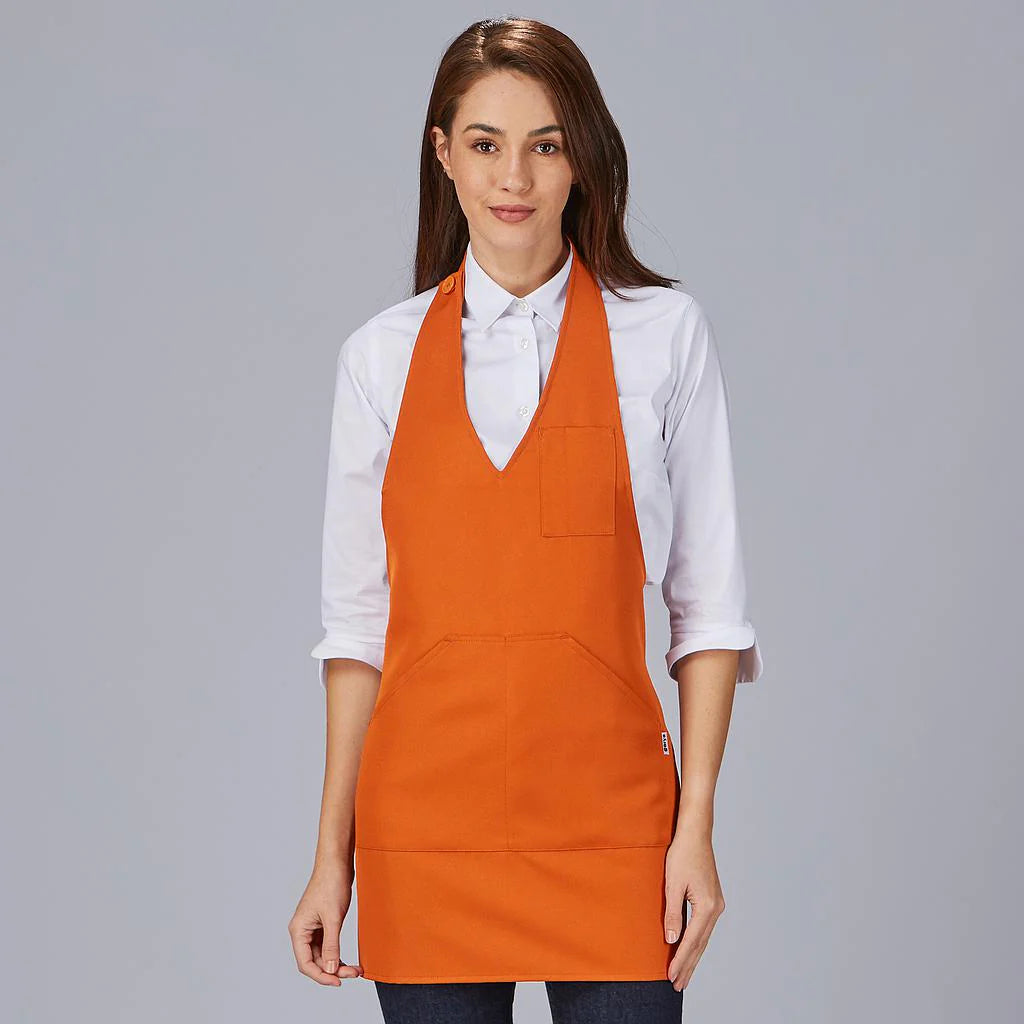 182200-615 - DELANTAL BISTRO SARGA POLIESTER 80X65 CM NARANJA