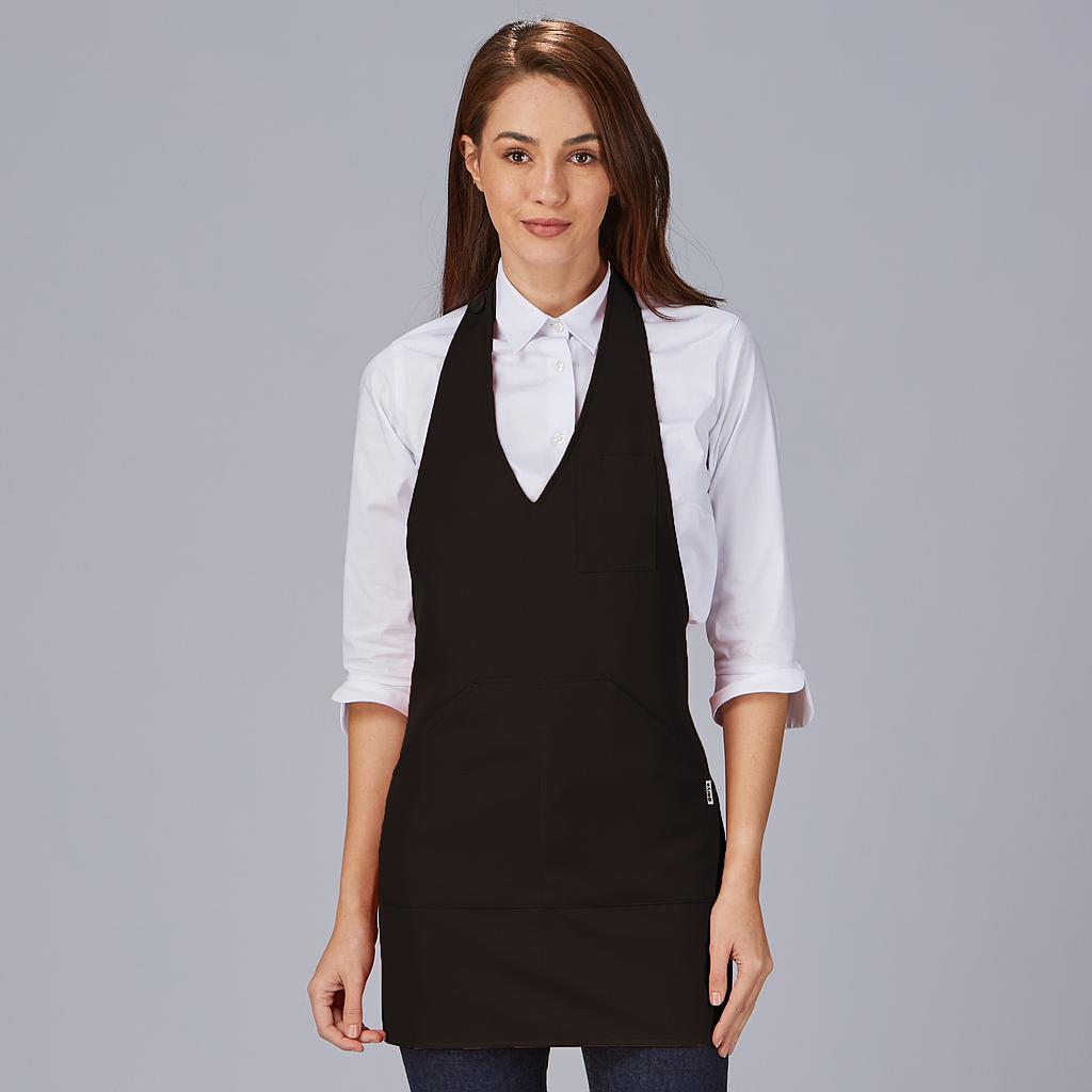 182200-618 - DELANTAL BISTRO SARGA POLIESTER 80X65 CM MARRÓN