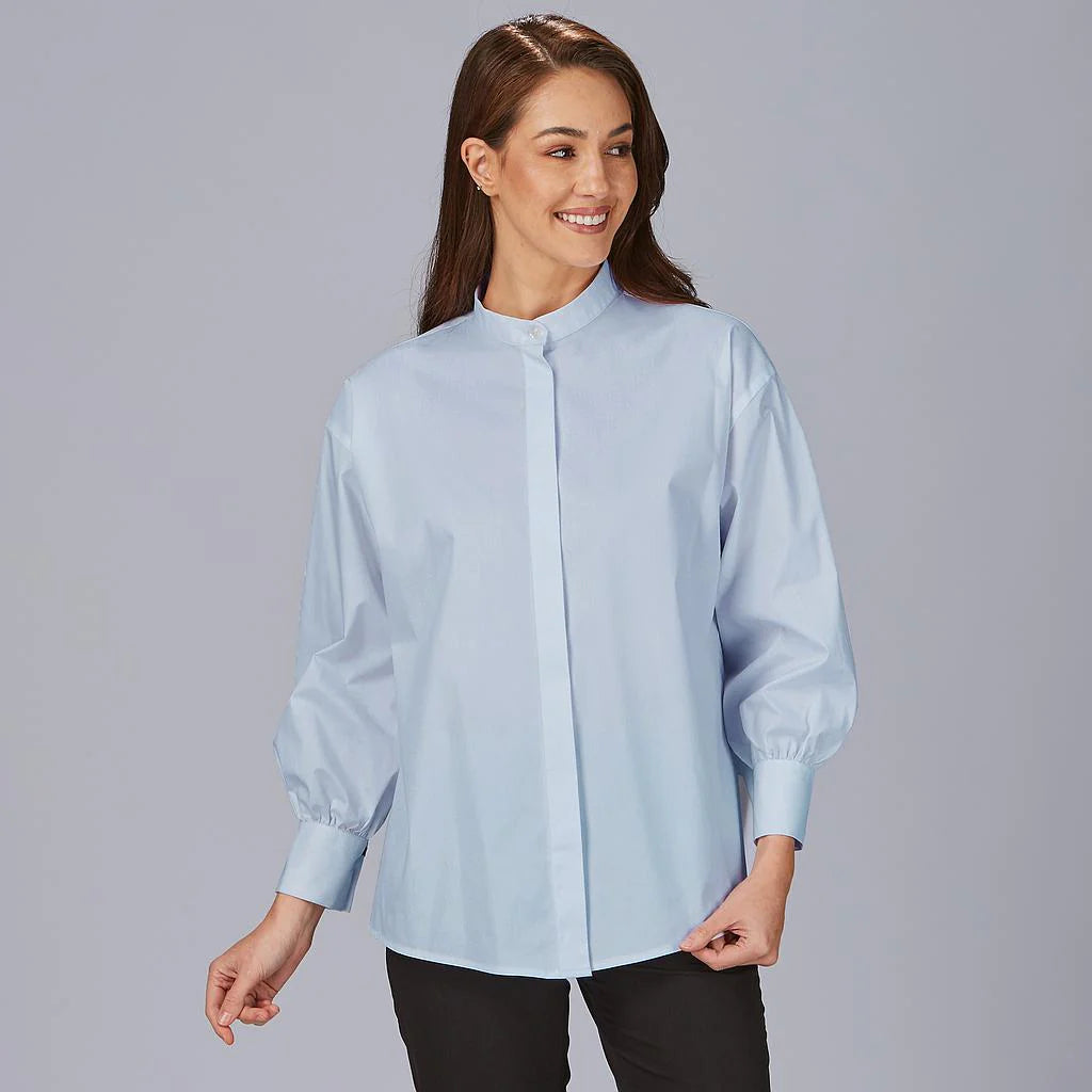 240034-107 - CAMISA MUJER OVERSIZE MADDALENA CELESTE