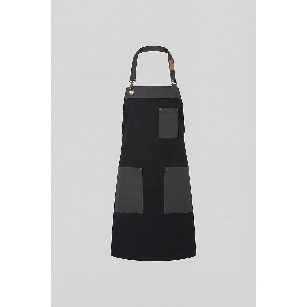 258260-07 - DELANTAL PETO BALI NEGRO