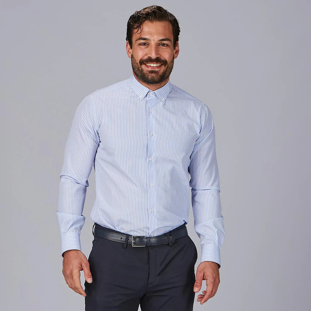 260036-1142 - CAMISA HOMBRE SLIM FIT LORENZO RAYA CELESTE