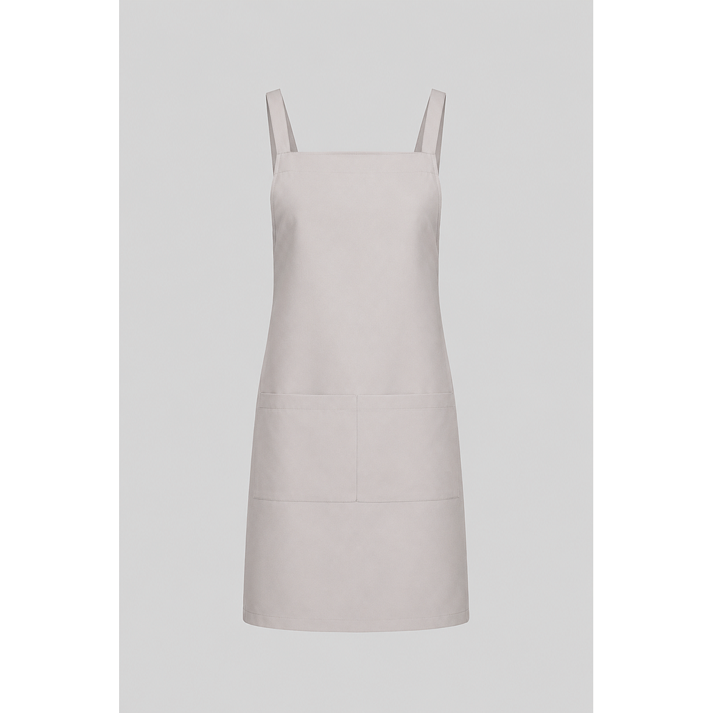 307220-01 - DELANTAL PETO LUCENA GRIS CLARO