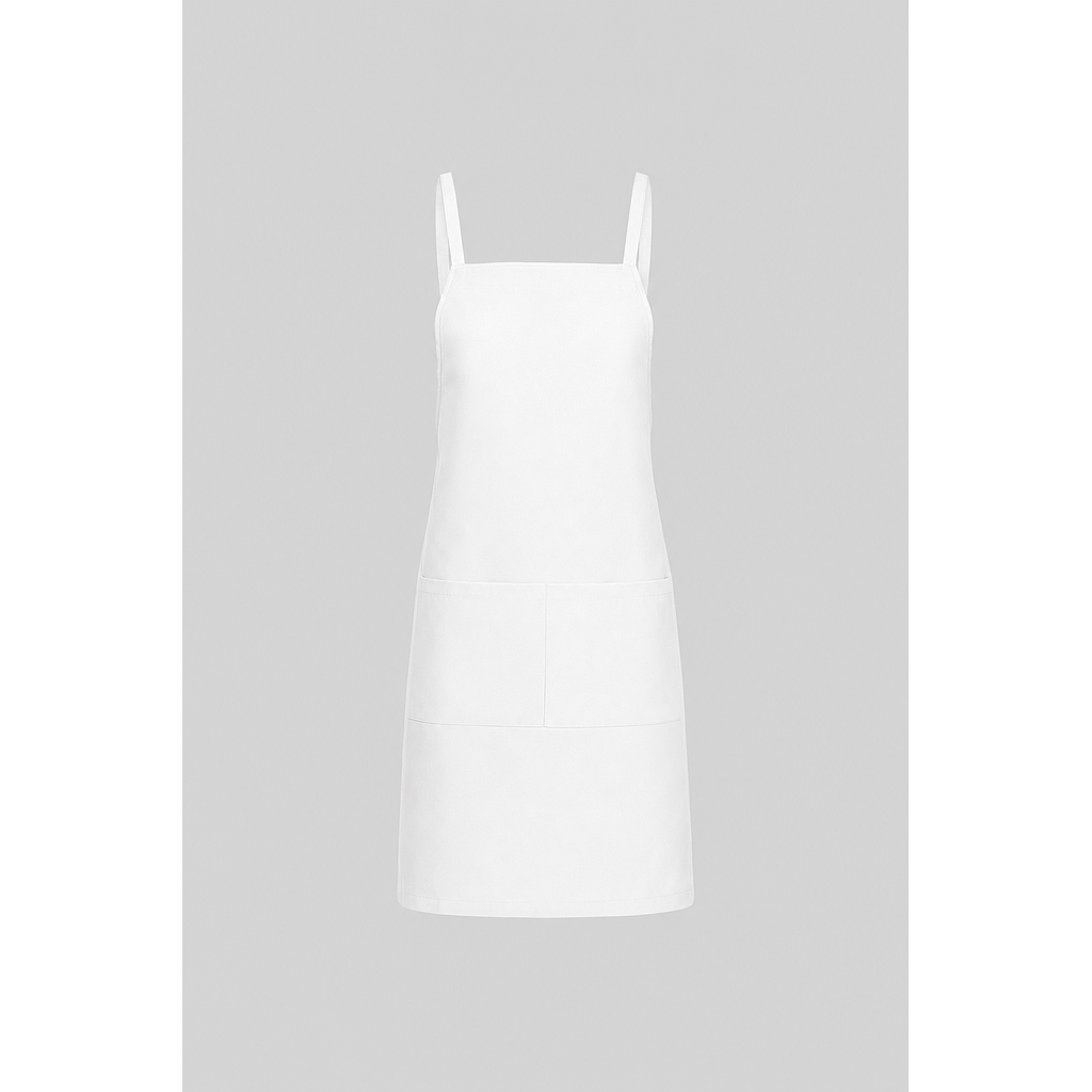 307221-13 - DELANTAL PETO MISTRAL BLANCO