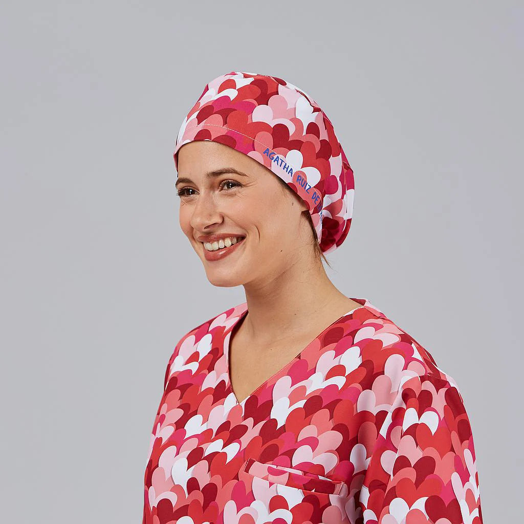 400008-5147 - GORRO CIRUJANO GOMA AGATHA CUORE ROJO