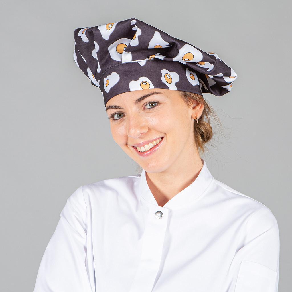 448900-4104 - GORRO GRAN CHEF VELCRO HUEVOS FRITOS