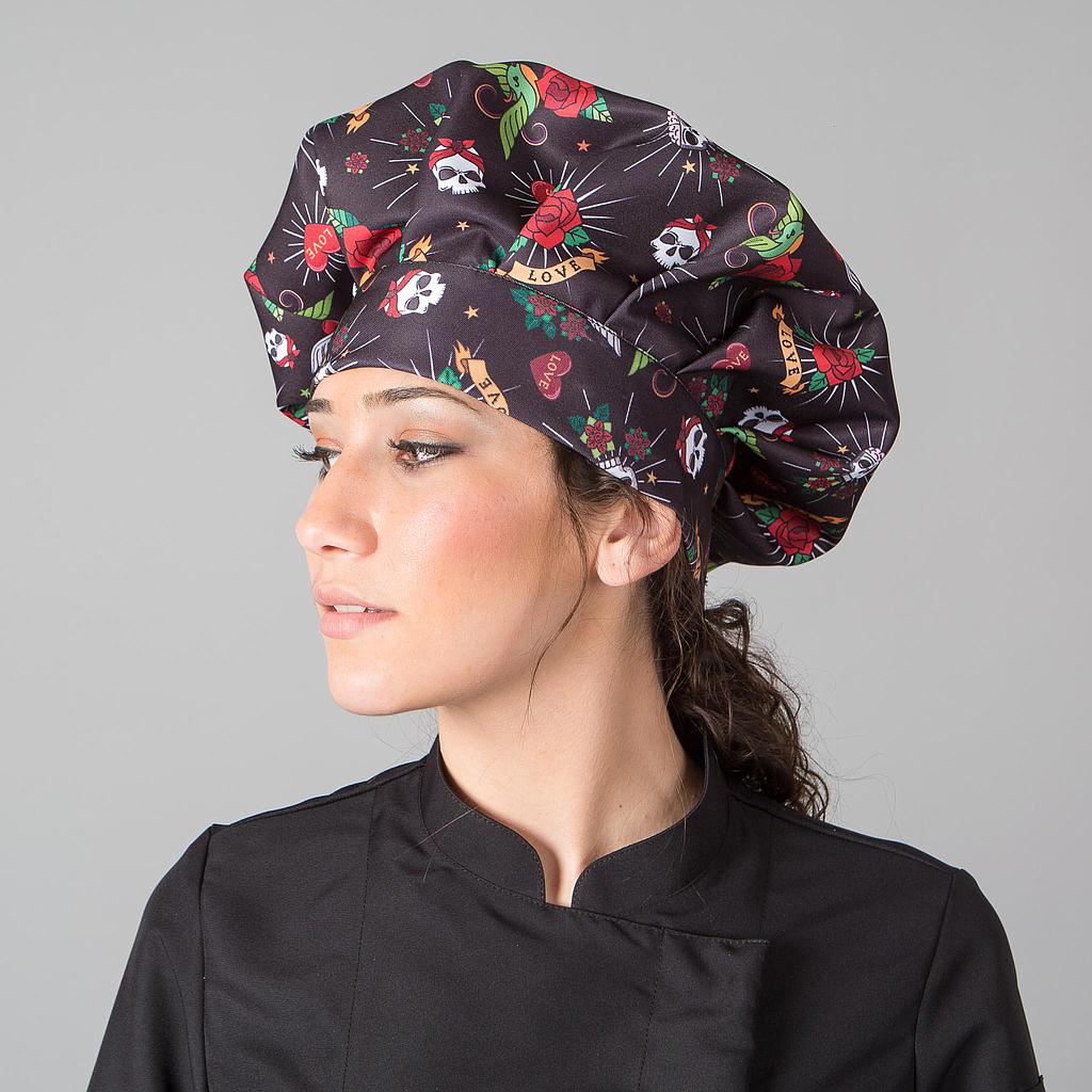 448900-4112 - GORRO GRAN CHEF VELCRO TATTOO