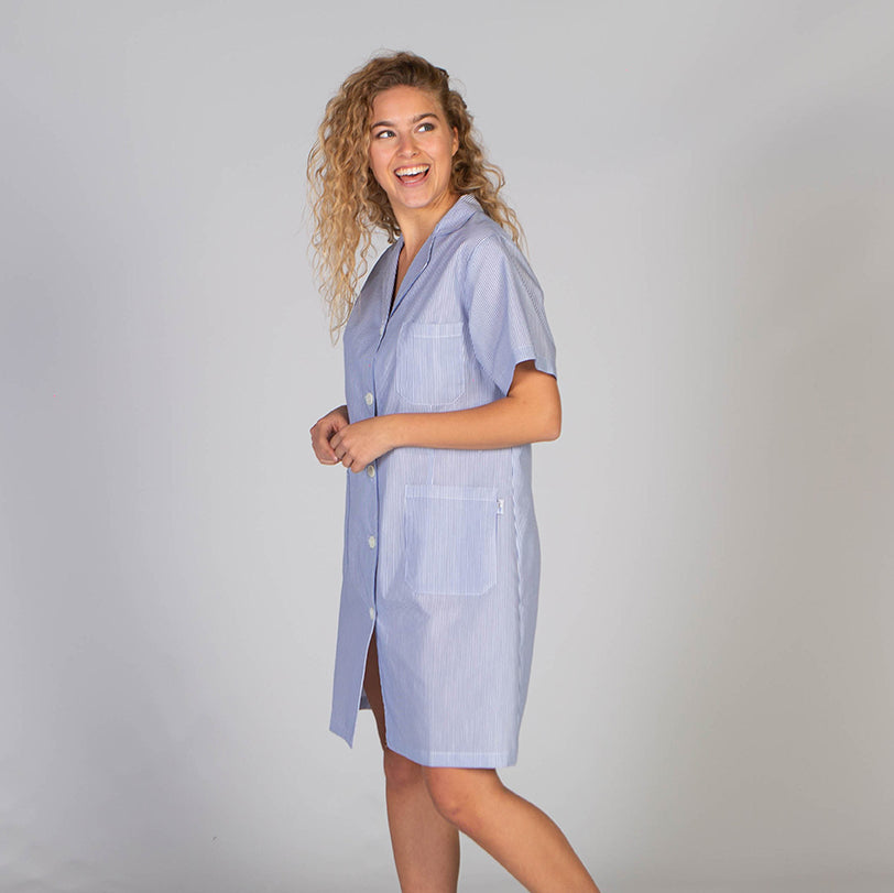 521000-302 - BATA MUJER M/C VICHY RAYA AZULINA