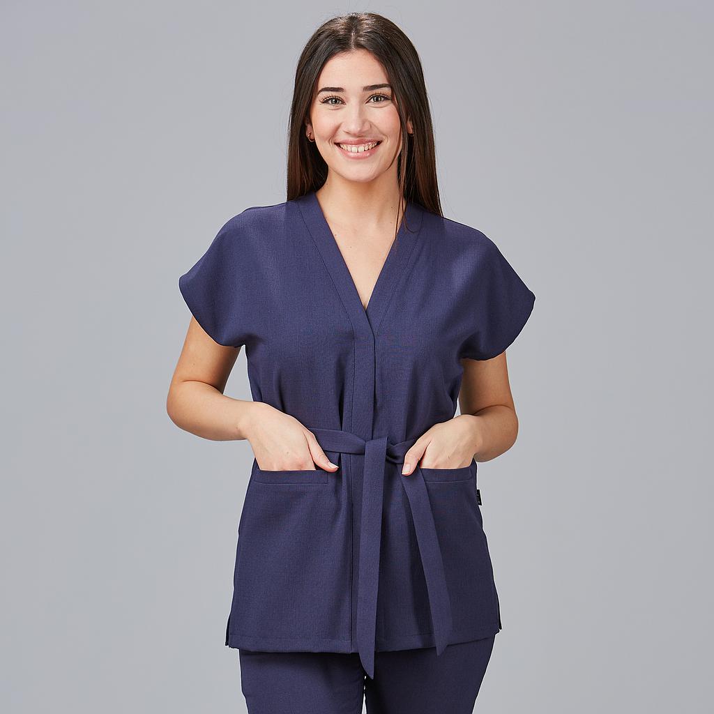 600027-104 - BLUSA MUJER LOTO X.LINEN MARINO