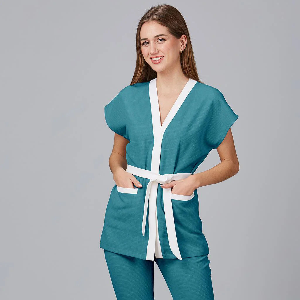 600027-155 - BLUSA MUJER LOTO X.LINEN VERDE AGUA