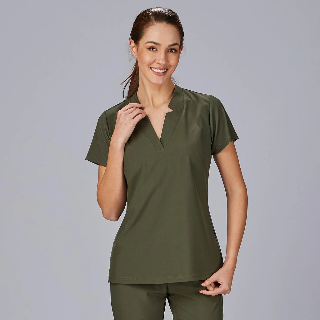 600064-149 - BLUSA MUJER MANGAS CANALE ROSELL VERDE CAQUI