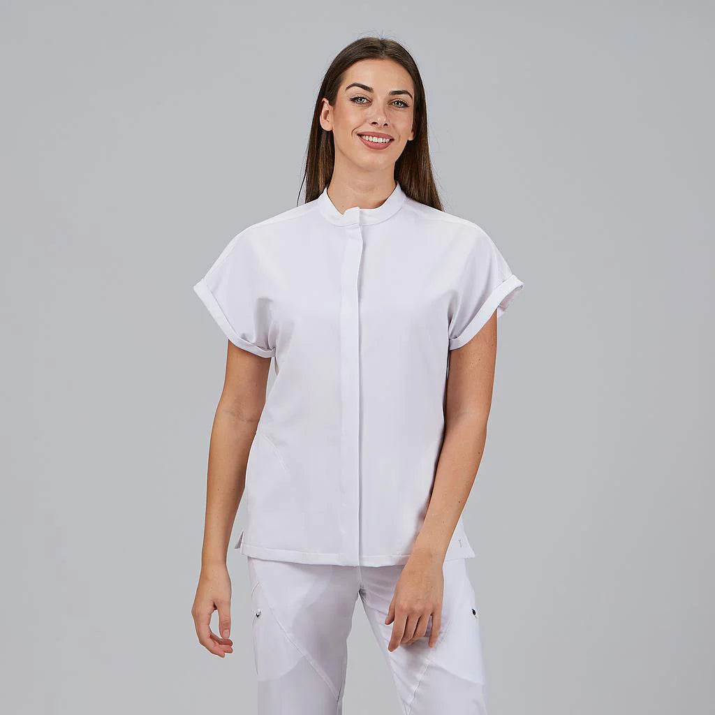 600073-101 - BLUSA ABIERTA MUJER DEBORA BLANCO