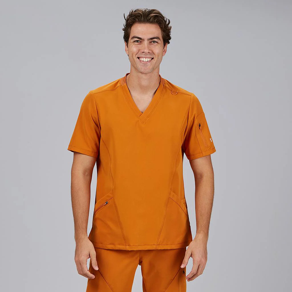 600077-174 - BLUSA HOMBRE CUELLO CANALE M/C RUBEN CALDERA