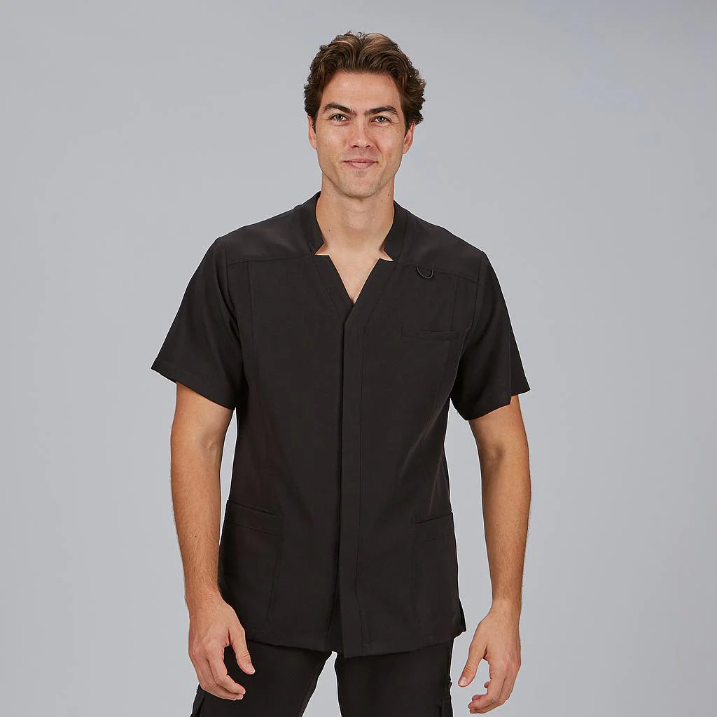 600088-001 - BLUSA HOMBRE ABIERTA M/C ALFRED NEGRO