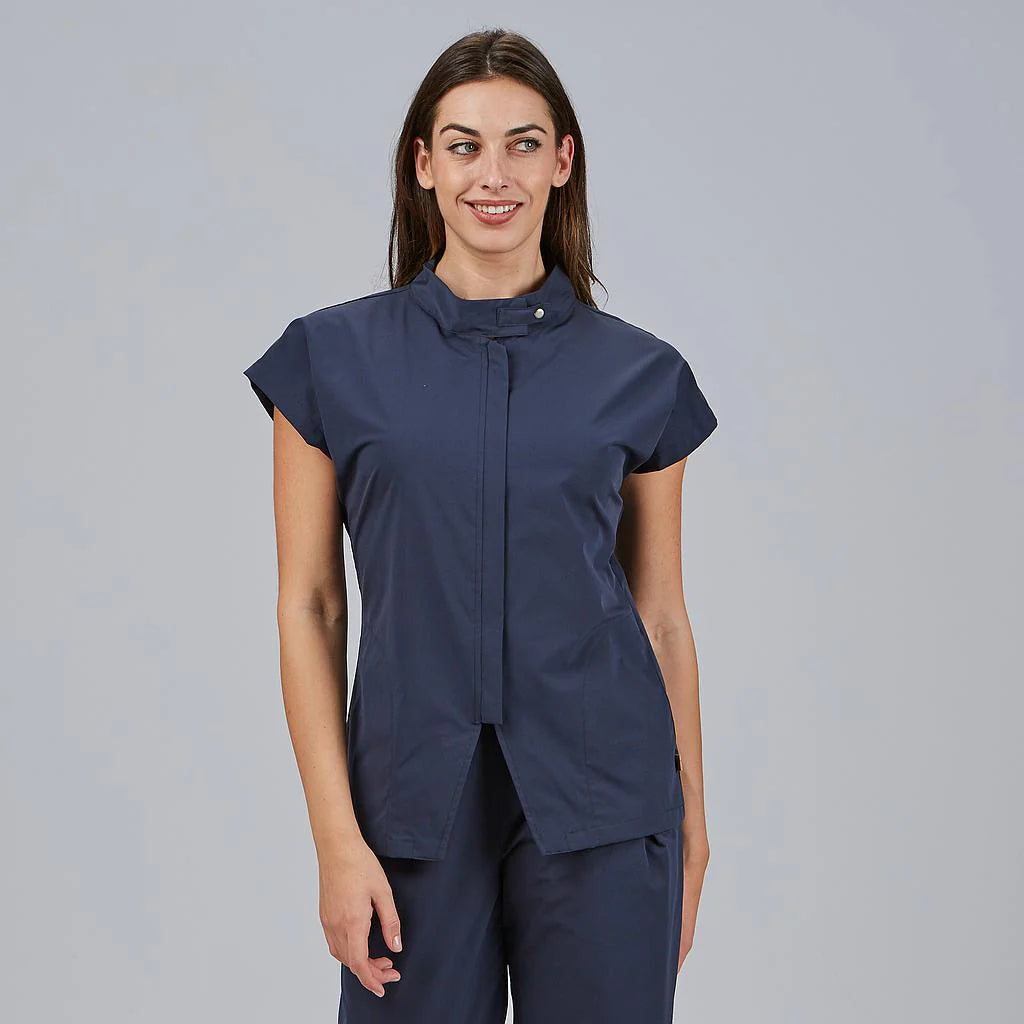 600089-104 - BLUSA MUJER ABIERTA CREMALLERA M/C MUSA MARINO