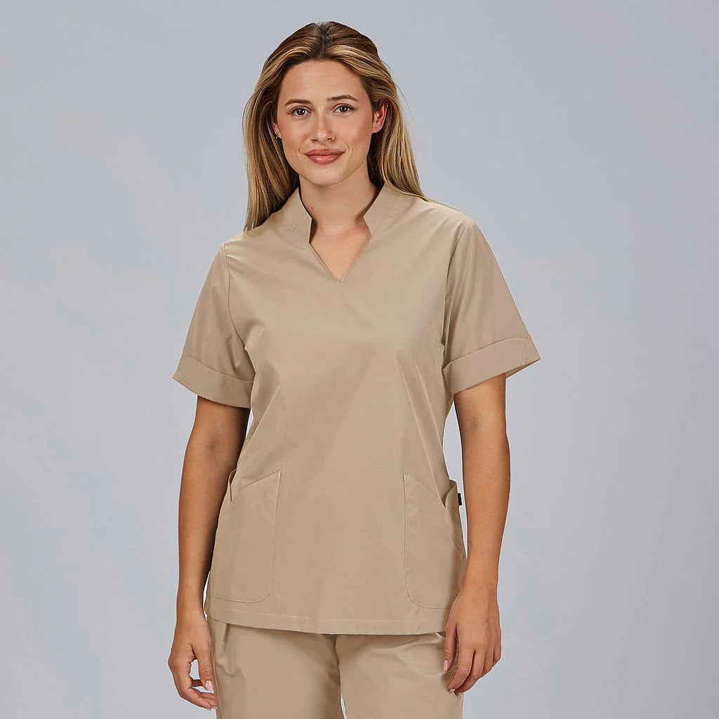 600091-142 - BLUSA MUJER CERRADA BOLSILLOS M/C MAY ARENA