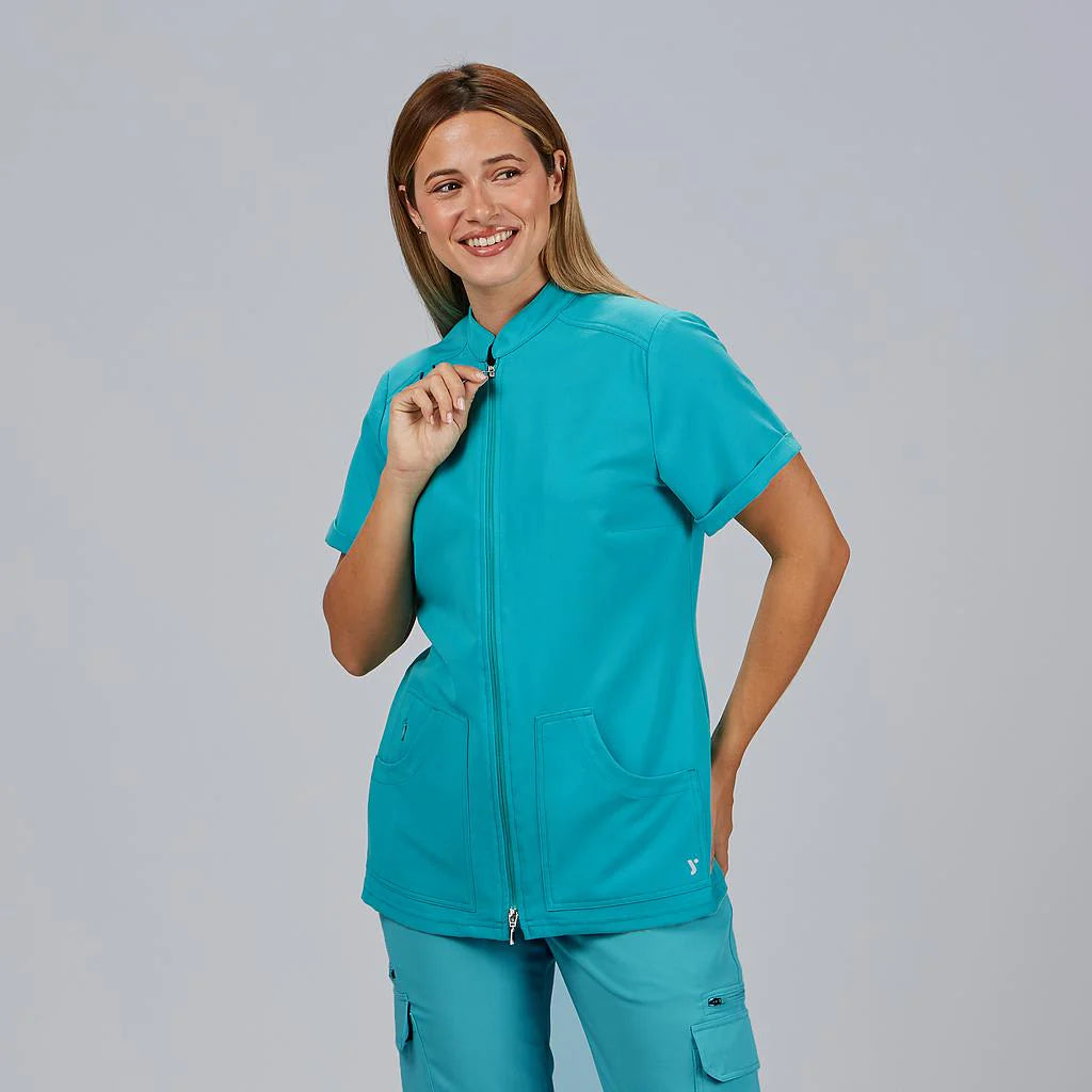 600096-115 - BLUSA MUJER ABIERTA AMY TURQUESA