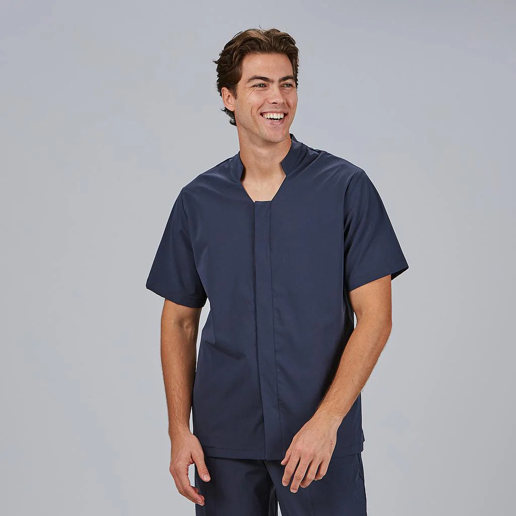 600105-104 - BLUSA HOMBRE BOTON OCULTO M/C MARC MARINO