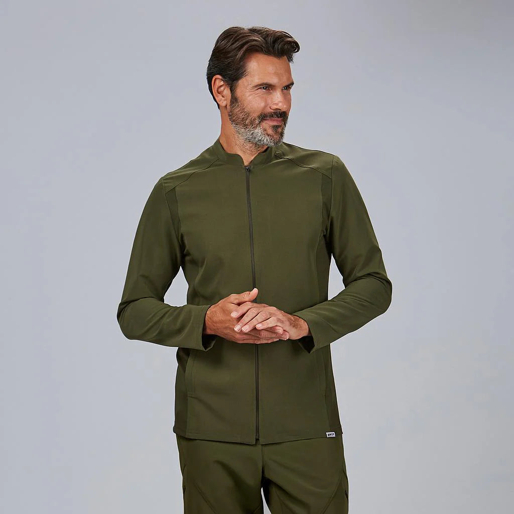 600106-154 - BLUSA HOMBRE CREMALLERA M/L BIEL VERDE MUSGO