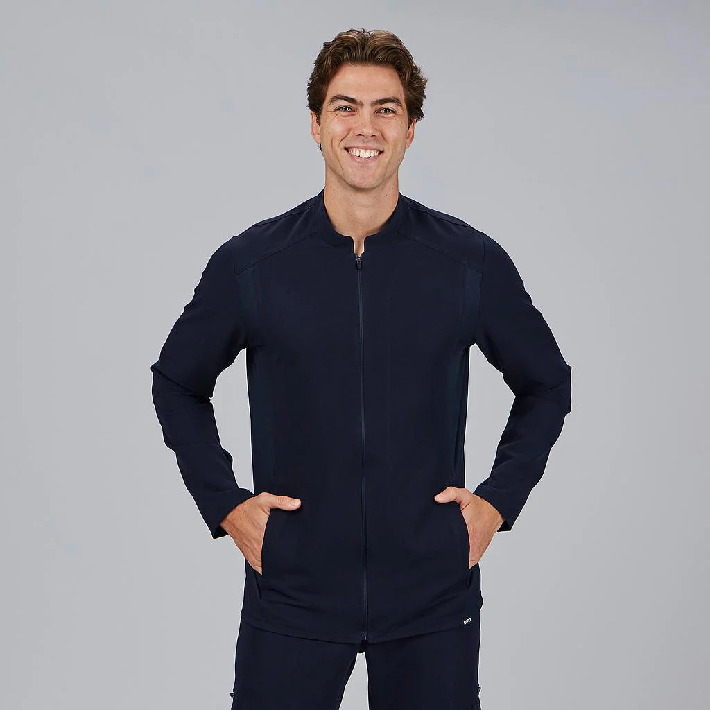 600106-165 - BLUSA HOMBRE CREMALLERA M/L BIEL AZUL PROFUNDO