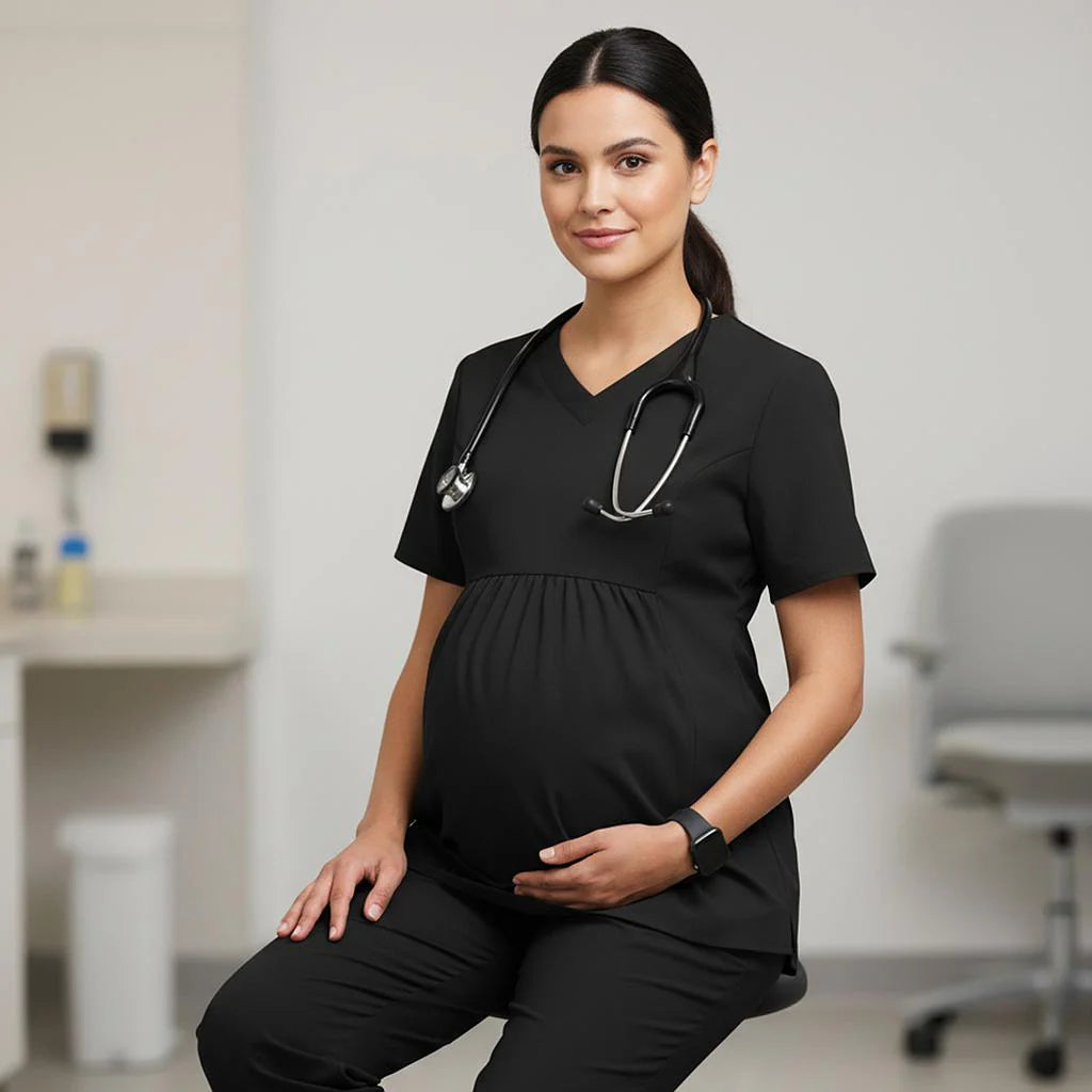 600117-001 - BLUSA MUJER PREMAMA M/C MARIONA NEGRO