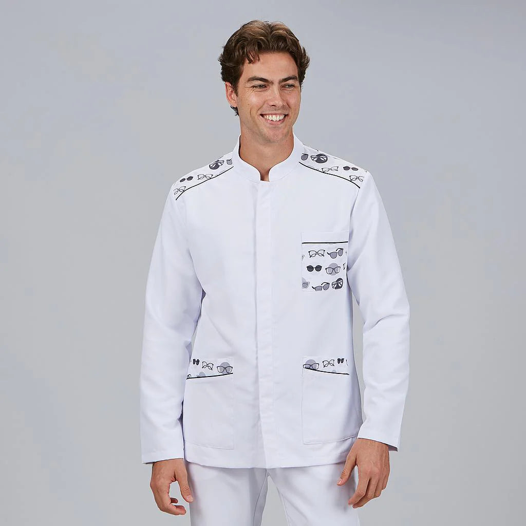 600124-101 - BLUSA HOMBRE CUELLO MAO M/L JACOB