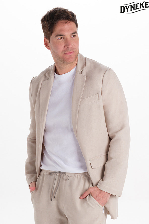 6001418 - Chaqueta levita hombre beig