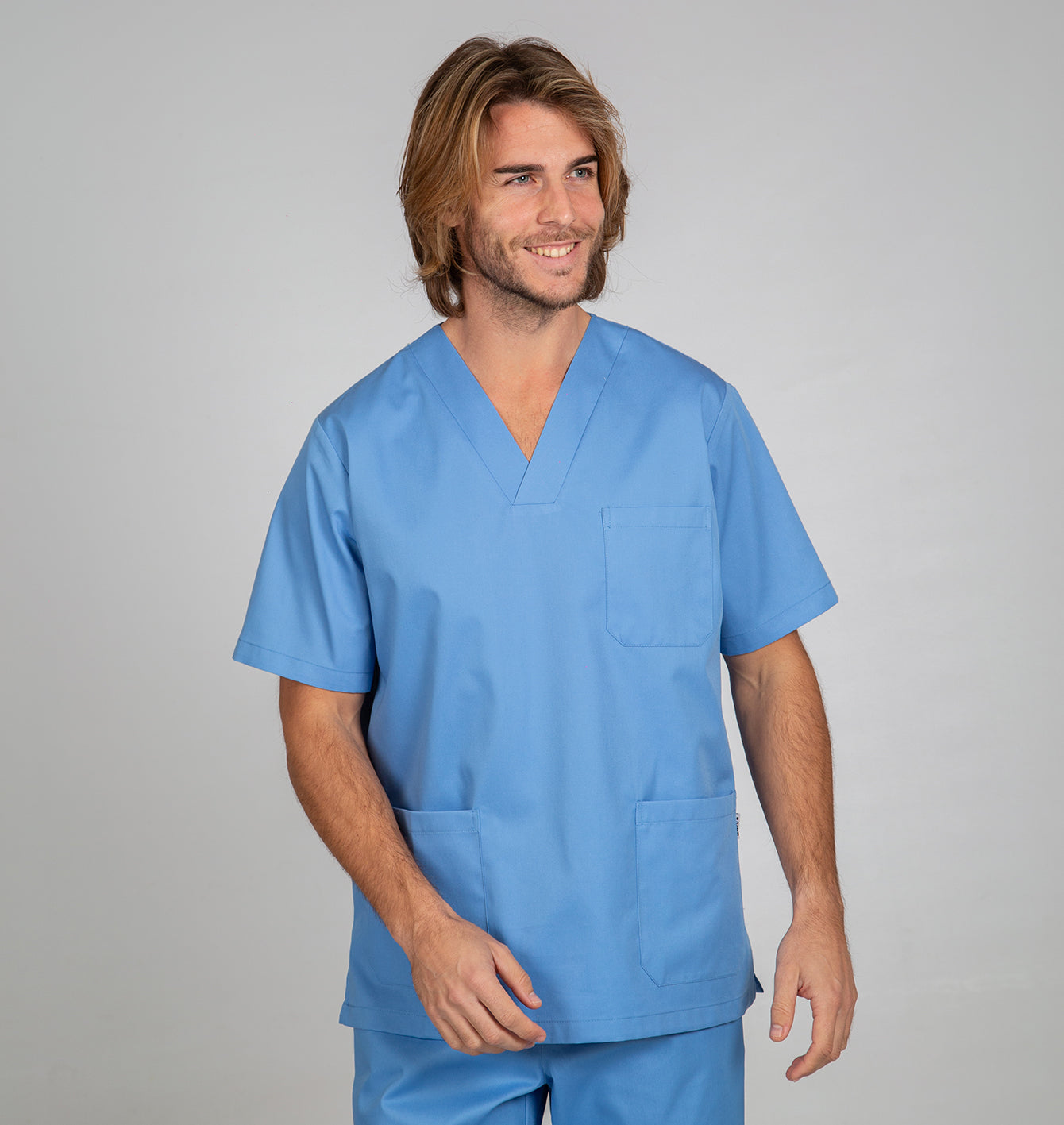 603000-107 - BLUSA SANITARIO UNISEX PICO CELESTE