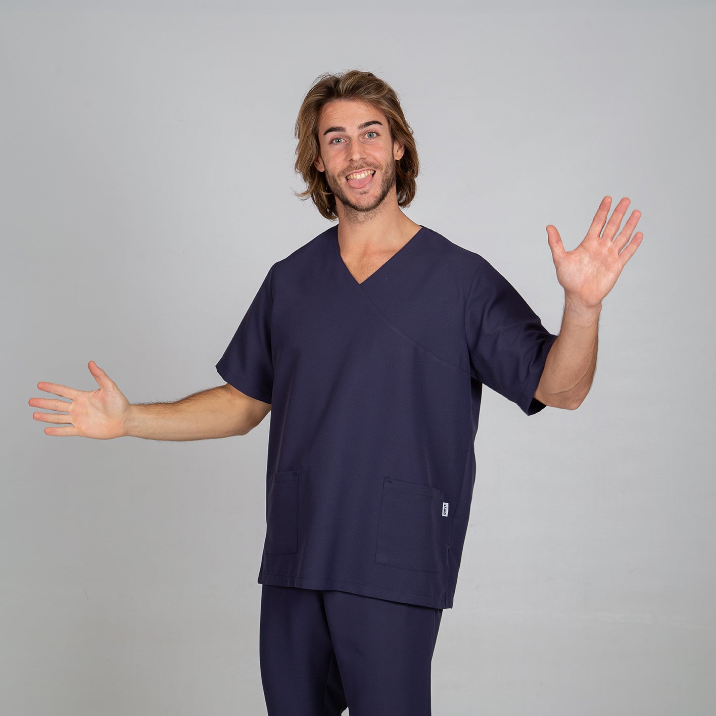 609600-104 - BLUSA UNISEX NEREA MARINO