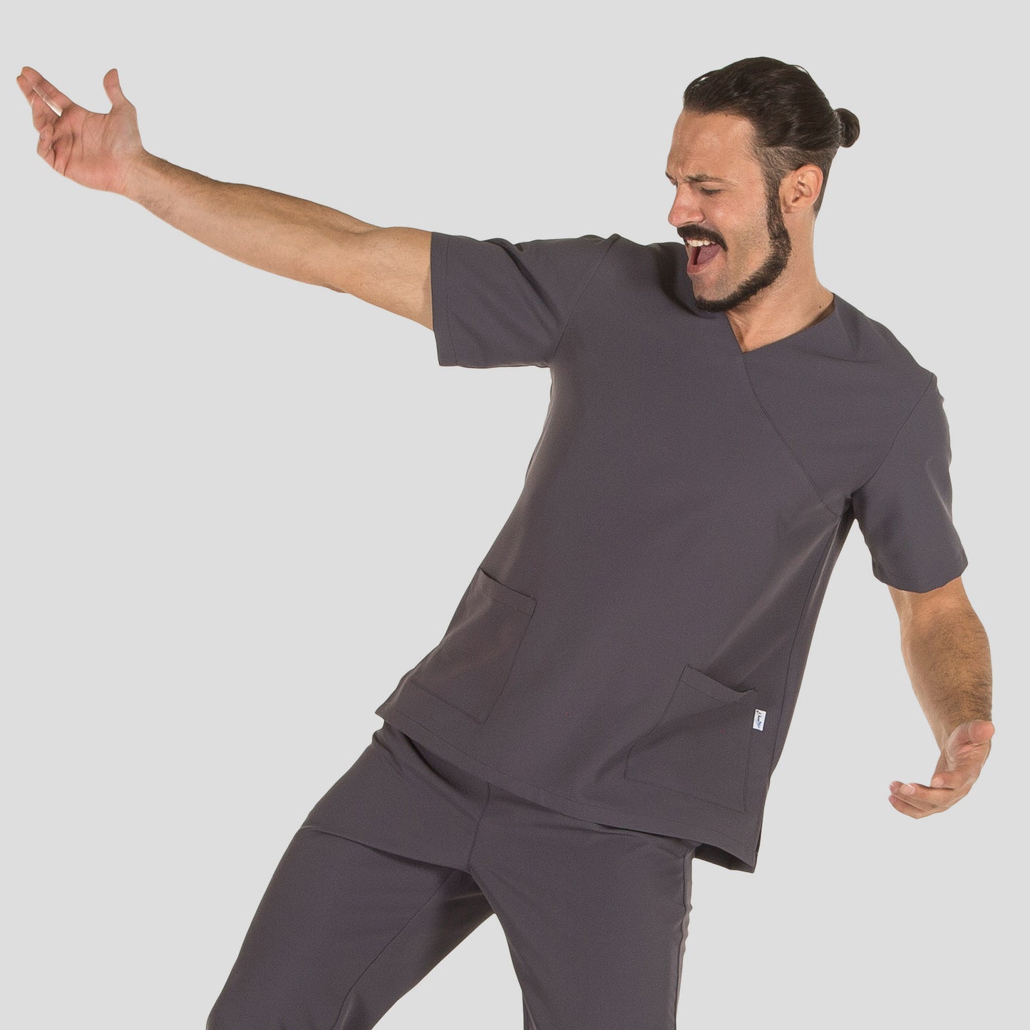 609600-139 - BLUSA UNISEX NEREA GRIS MARENGO