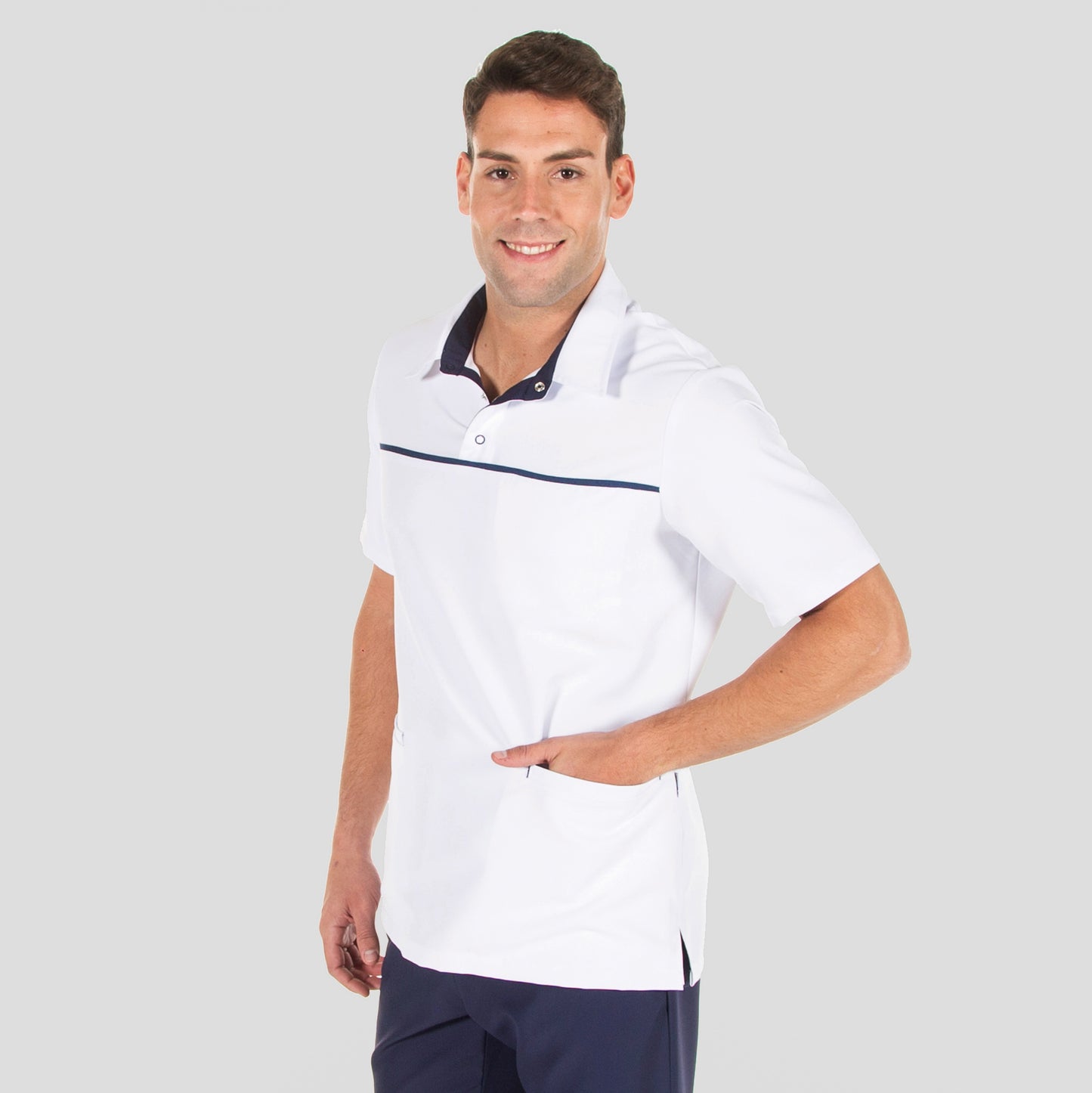 612900-104 - POLO HOMBRE JAVIER SLIM FIT ELASTIK MARINO