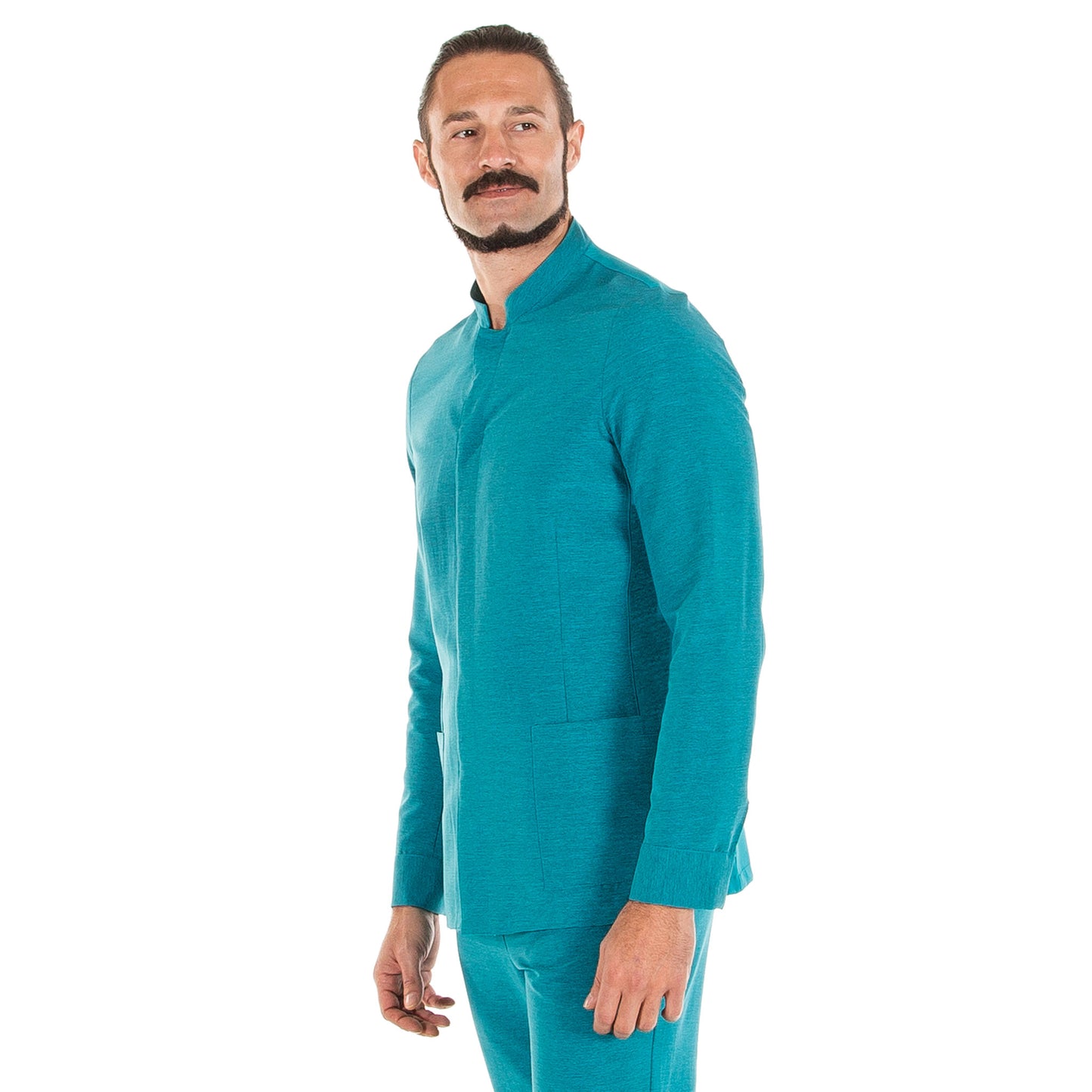 614100-904 - BLUSA HOMBRE ERIC JASPER AGUA MARINA VIGORÉ