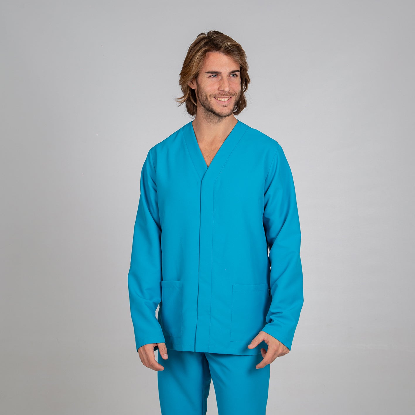 615500-115 - BLUSA HOMBRE NESTOR TURQUESA