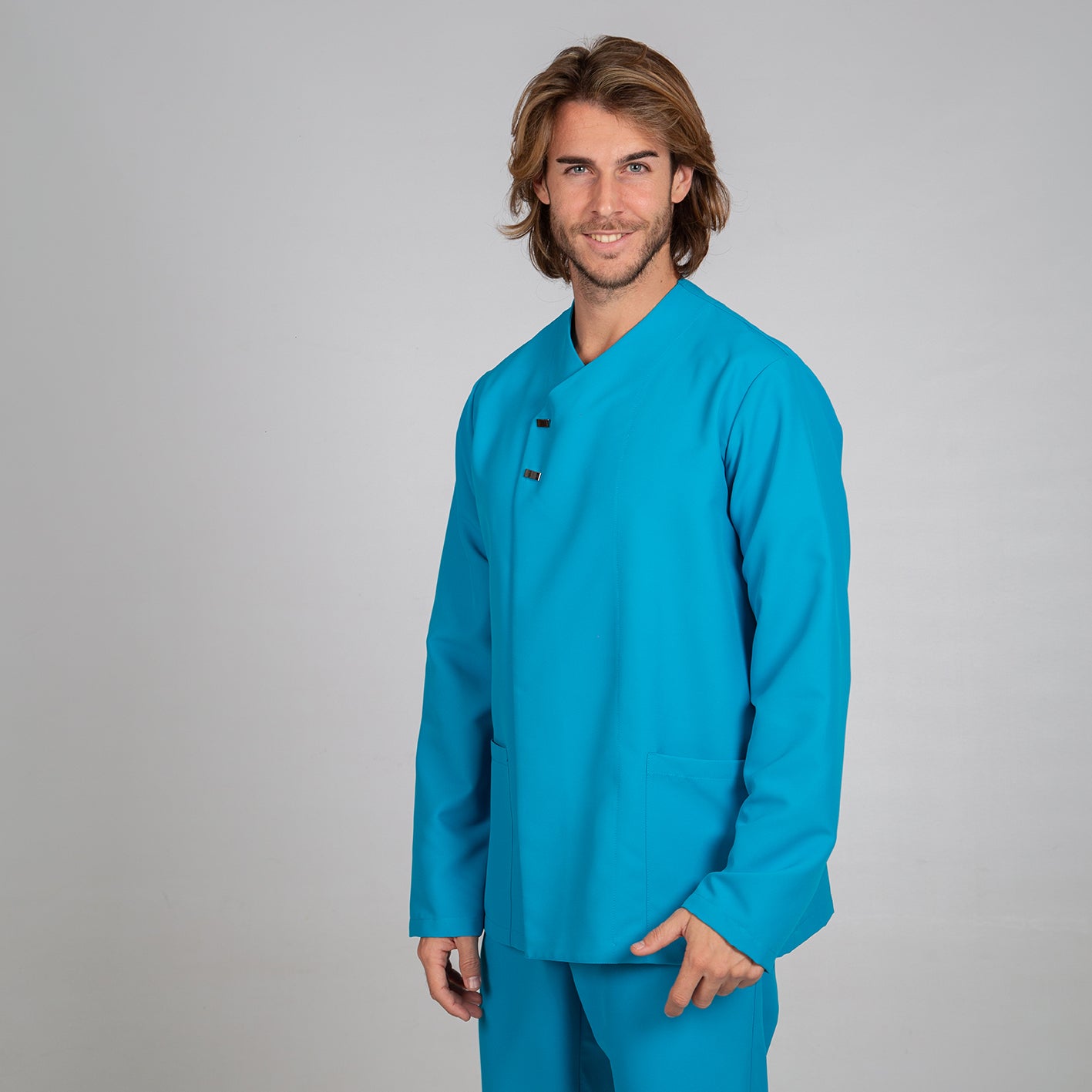 615600-115 - BLUSA HOMBRE FABIAN TURQUESA