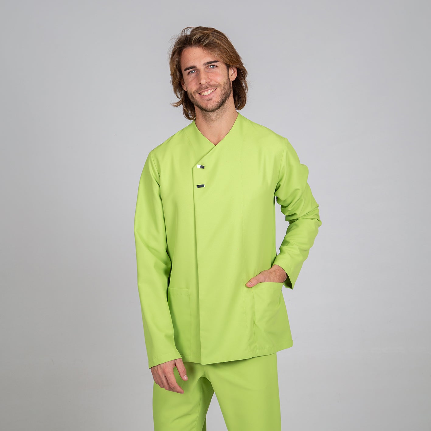615600-127 - BLUSA HOMBRE FABIAN PISTACHO