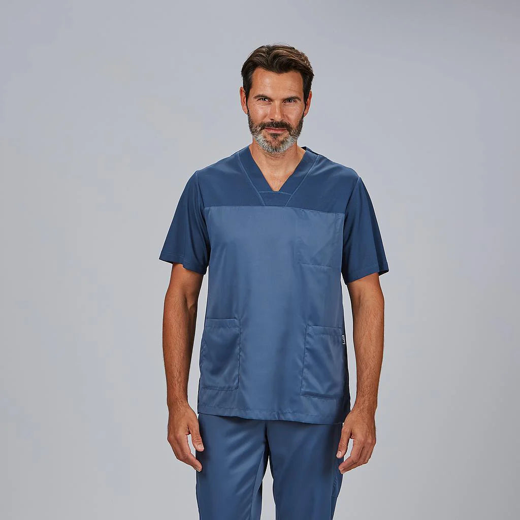 615700-153 - BLUSA HOMBRE IZAN PEACH AZUL PETRÓLEO
