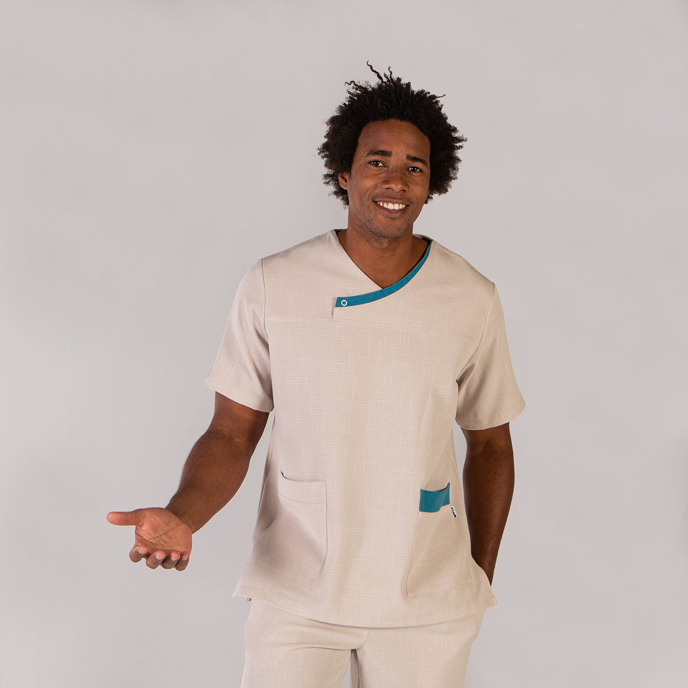 617600-110 - BLUSA HOMBRE GERMAN BEIGE