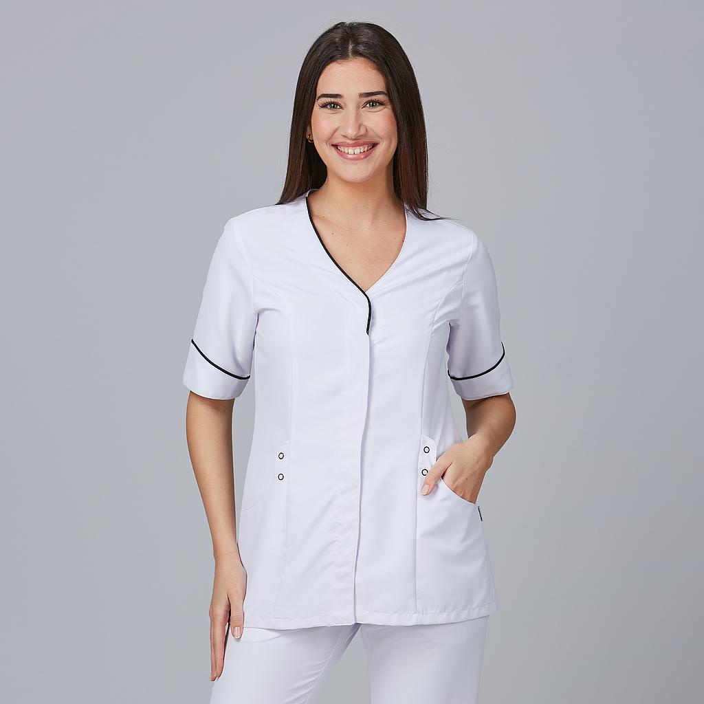635800-101 - BLUSA MUJER CINTA BLANCO