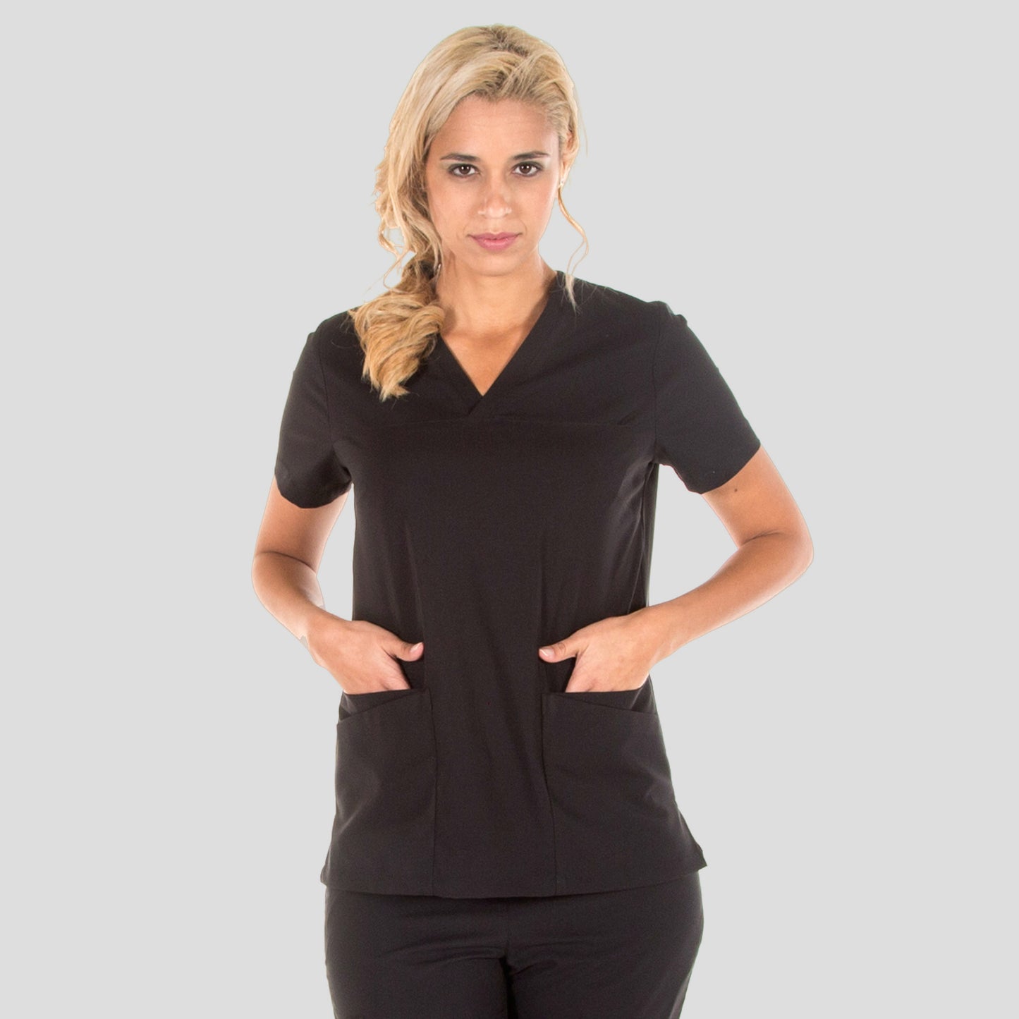 656500-001 - BLUSA MUJER AGATA ELASTIK NEGRO