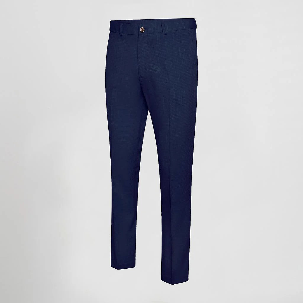700009-104 - PANTALON HOMBRE SIN PINZAS X.LINEN MARINO