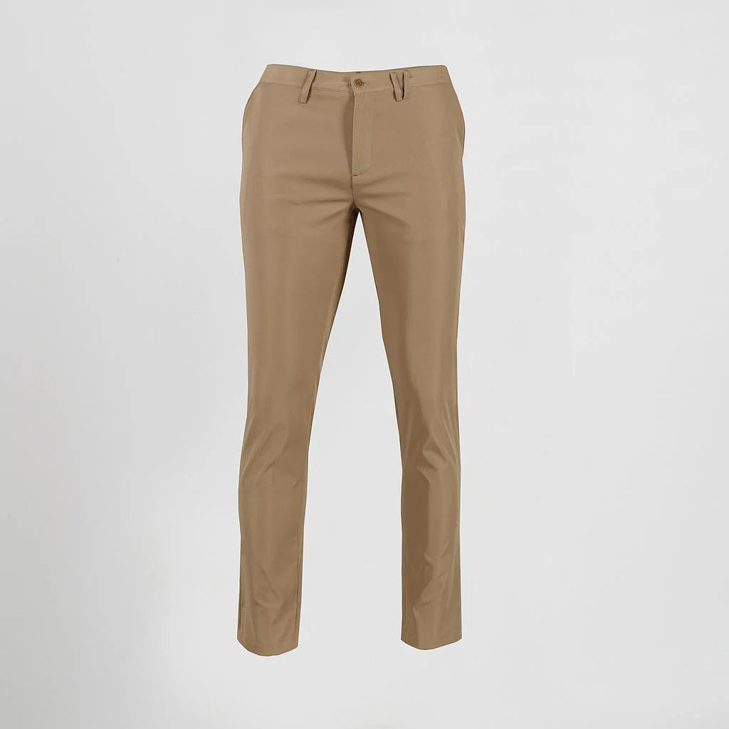 700027-151- PANTALON HOMBRE CHINO T400 CAMEL